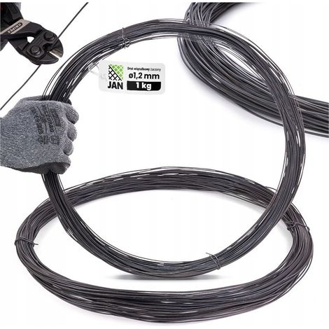 Fil recuit pour ligature d'armatures, diamètre 1,2 mm, longueur 110 m, poids 1 kg (1/5)