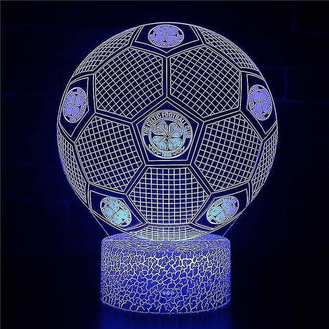 Lampe de chevet LED à illusion d'optique 3D, 7 couleurs, tactile, style Art Déco, pour chambre d'enfant. (1/5)
