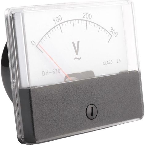 Compteur rectangulaire AC 0-300V et panneau de tension, voltmètre DH670 (1/5)