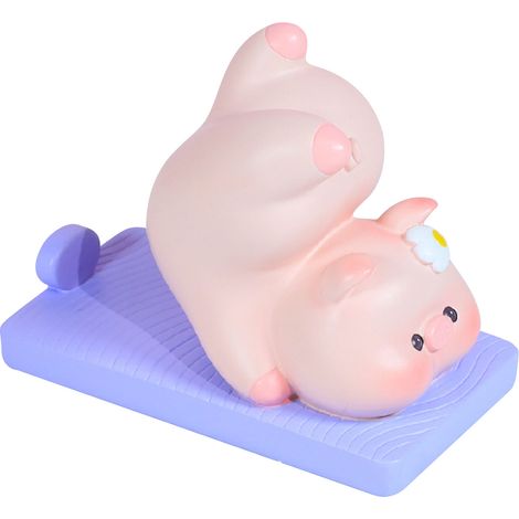 de téléphone portable cochon adorable en résine base lisse