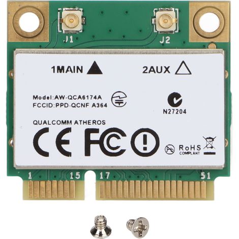 1200 Mbit/s Dualband-WLAN-Karte (2,4 GHz/5 GHz) PCIe Mini für Windows 10/8/7-PCIe-PCIe-PCIe-PCIe-PCIe, kompatibel mit 802.11ac
