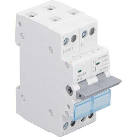 DC 230V 63A 2P Trennschalter, doppelte Stromtrennung für die Kommunikation von Solarenergieanlagen (1/5)