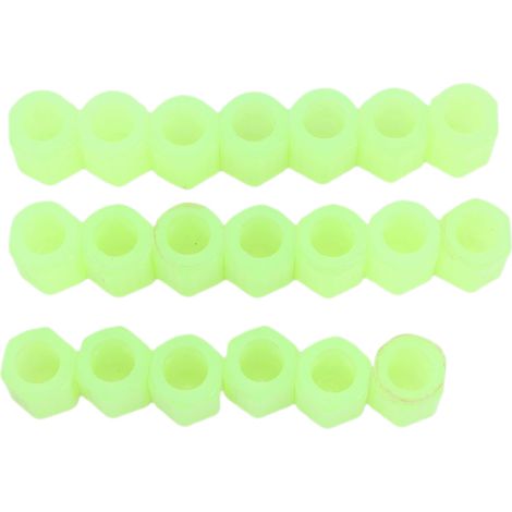 Bouchons de Valve de pneu brillants, 20 pièces, tige de voiture fluorescente en plastique vert pour motos suv camions. (1/4)