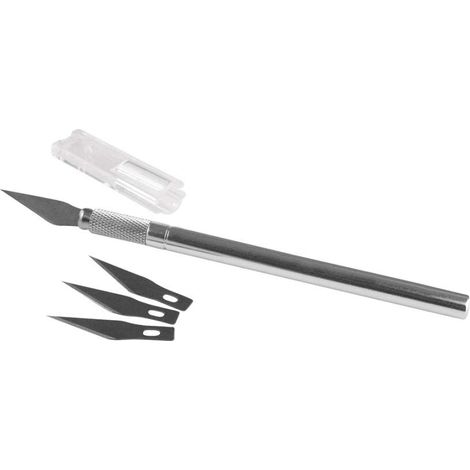 Rayher taglierino a precisione-bricolage, Cart.Blister 1 pz + 3 Lame Ricambio, Assortito (1/5)