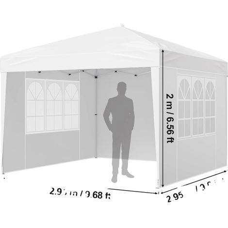 Toldo, tela resistente, instalación instantánea, 3x3 metros (1/2)