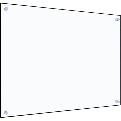 Dosseret de cuisine Fond de hotte Crédence de cuisine Transparent 80x60 cm Verre trempé NSME7766 (1/5)