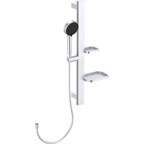 Ideal Standard Ceratherm Alu+ Shower Kit with 2 Function Shower Handset - Silver