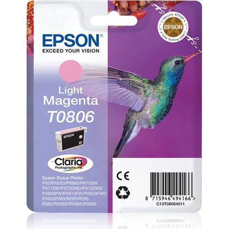 Epson Hummingbird T0806 cartouche d'encre 1 pièce(s) Original Magenta clair (1/2)