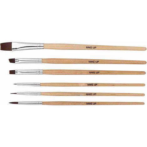 Lot de 6 pinceaux pour peinture à l'huile, maquillage d'Halloween et aquarelle (1/5)