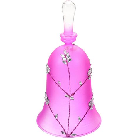 Campana manual de cristal de borosilicato morado, campana de mesa portátil para bar/restaurante/recepción.
