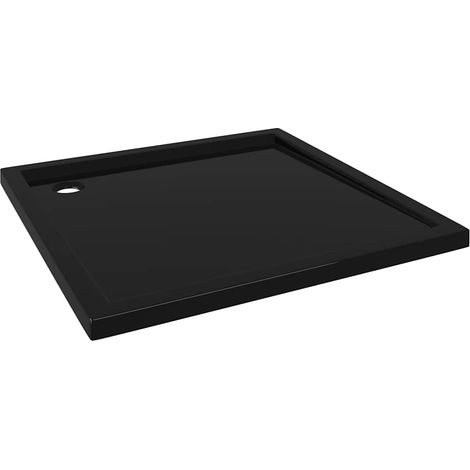Receveur de douche carré ABS Noir 90x90 cm