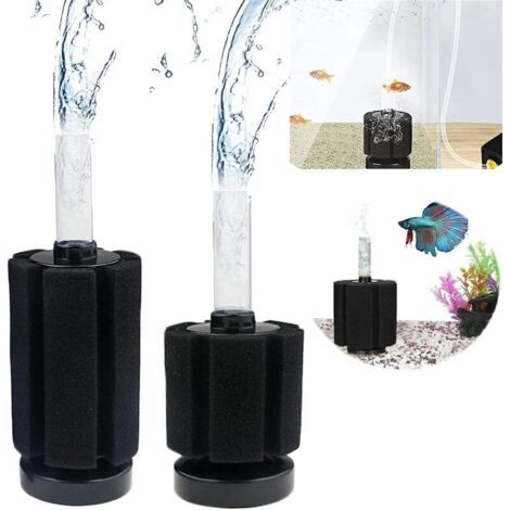 Lot de deux filtres noirs pour aquarium (1/5)