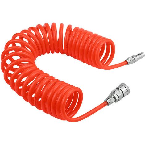 TUBO FLESSIBILE PER ARIA COMPRESSA 10 METRI, TUBO PER COMPRESSIONE SPIRALATO, TUBO COMPRESSORE FAI DA TE - DISCORAMA® (1/5)