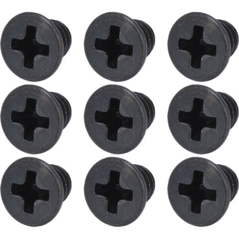 Vis à tête fraisée cruciforme DIN 965 Noir Galvanisé M3x4 - Lot de 50 (1/5)