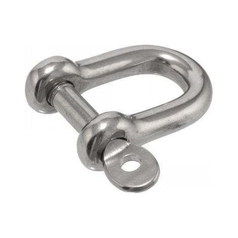 Manille Droite Forgée axe imperdable Inox A4 Diamètre 10