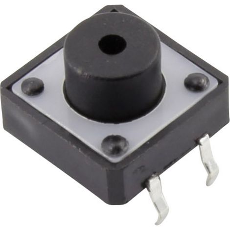 TRU COMPONENTS YST-1103B Drucktaster 12 V/DC 0.05 A 1 x Aus/(Ein) tastend  (L x B) 12 mm x 12 mm  1