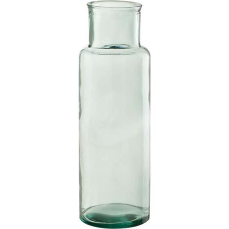 Vase Cylindrique Déco "Recyclé" 44cm Transparent (1/2)