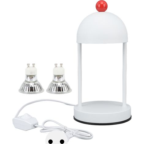 Chauffe-bougie à intensité variable, lanterne chauffe-bougie, brûleur à cire pour bougies parfumées, lampe à bougie avec 2 ampoules, 110-220 V, blanc, prise européenne 220 V (1/5)
