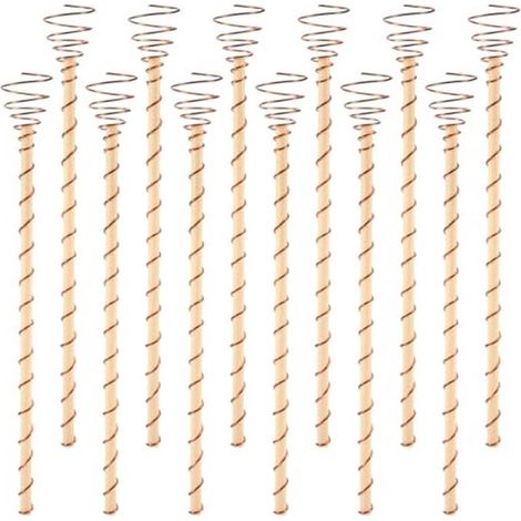 Soportes de cobre para plantas de 29,2 cm (12 unidades), para el crecimiento de frutas y verduras en interiores y exteriores. (1/5)