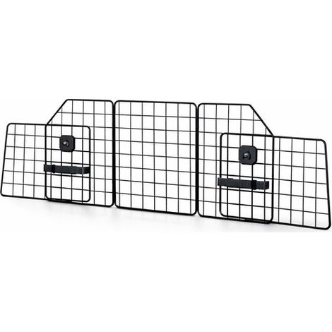 Grille de séparation pour chien de voiture - Réglable - Porte-bagages - L93-150 cm - Noir (1/5)