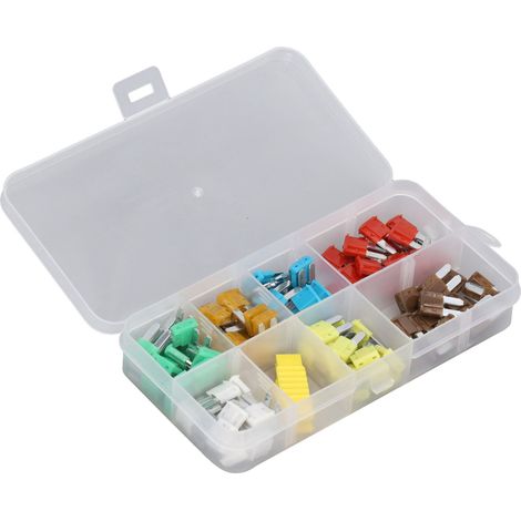 105er-Packung Kfz-Sicherungssätze, farbcodiert, 5A–30A, Zinklegierung, Miniatur-Flachsicherungssatz für Lkw (1/5)