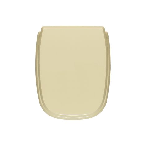 Abattant WC pour vase Vavid Mediterranea 41,5 x 34,6 cm Abattant WC champagne avec charnie'res fixes et abattant en fonte de bois Champagne