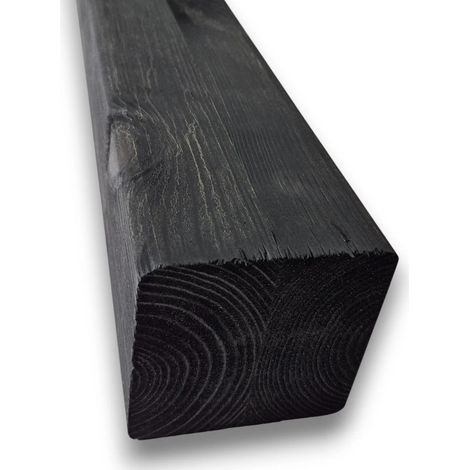 Trave Lamellare 9x9 in Pino Nordico 300 cm - Finitura Nero Design