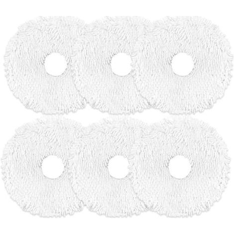 Ersatztücher für Eureka J12 Ultra, Zubehör für Saugroboter, weiche Mikrofasertücher, 6er-Pack (1/5)