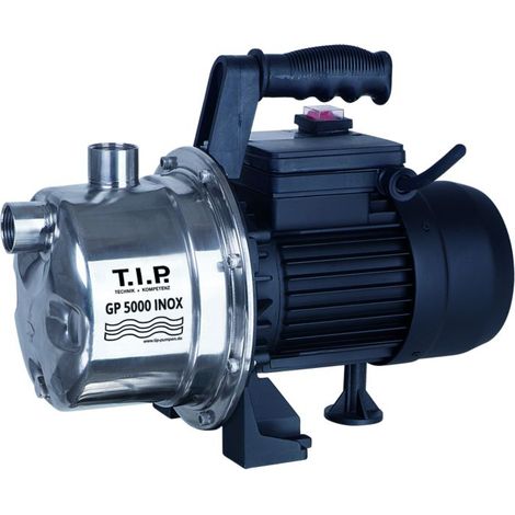Pompe de jardin TIP - Acier inoxydable, 5 000 l/h, hauteur manométrique de 45 m, 2000 W, système à jet, protection contre les surcharges, GP 5000 INOX, 31372 (1/5)