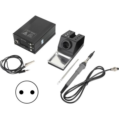 Station de soudage à air chaud LED numérique température constante Kit déssoudage 110-230V EU (1/5)