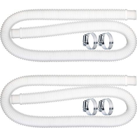 2 pcs Tuyau De Rechange De Piscine 32mm, Pctuyau De Piscine, Tuyau de Remplacement de Pompe de Filtration de Piscine (1,5 M) pour Intex 300 330 530 1000 GPH (1/5)