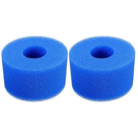 Éponge Filtrante,Éponge de Filtre pour Aquarium, Mousse pour Filtre Piscine, Filtre Piscine Lavable Reutilisable, Filtre Spa Reutilisable 1084073MM 2Pcs Bleu (1/5)