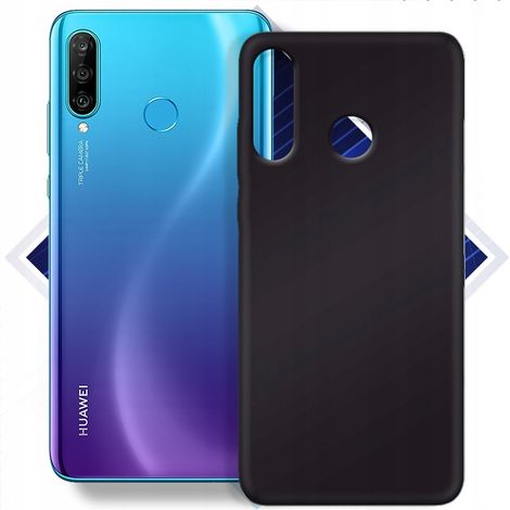 Étui pour HUAWEI P30 LITE MAT NOIR + VERRE 9H (1/5)