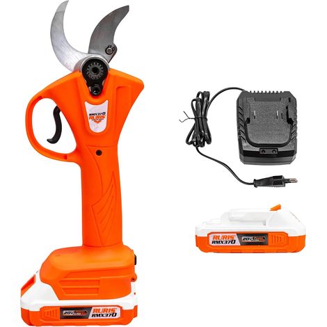 Sécateur électrique sans fil 20V 4Ah – Moteur brushless 840W – Ø coupe 37 mm – Autonomie prolongée – Kit complet avec mallette – Ruris (1/5)