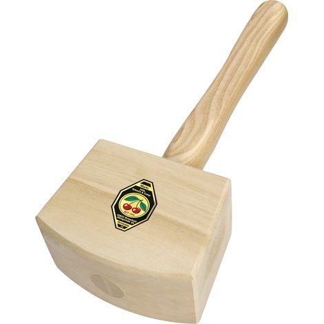 Kirschen Schreinerklüpfel / Holzhammer aus Weißbuch Eschenstiel Kopflänge 105 mm