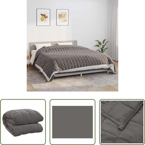 Schlafprobleme - Gewichtsdecke Grau 235x290 cm 15 kg Stoff (1/5)