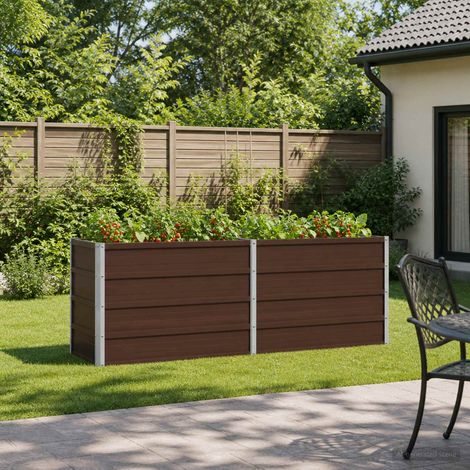 vidaXL Cama de Jardín Elevada Marrón 160 x 40 x 55 cm (1/5)