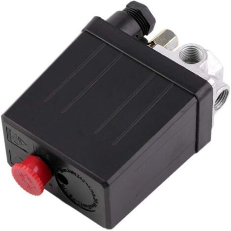 royaluxe -Soupape de commande résistante de commutateur de pression de compresseur d'air 90PSI-125PSI (1/5)