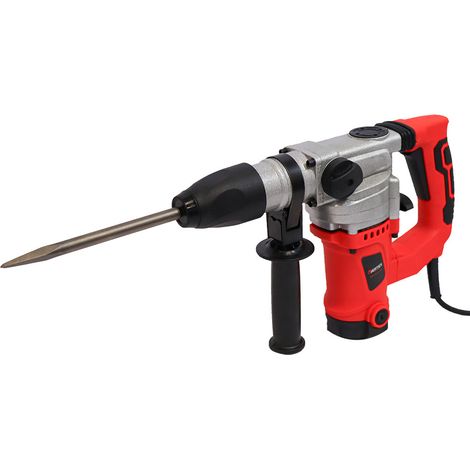 Martillo Percutor SDS-Plus 1150W/5J, 3 brocas, 2 cinceles y maletín, ideal para perforación y cincelado en materiales duros, potente y versátil