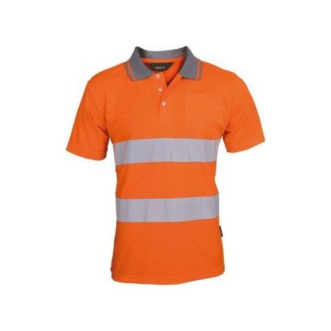 Polo High Viz – Polo de manga corta alta visibilidad Soul Rebel High Viz naranja fluorescente L