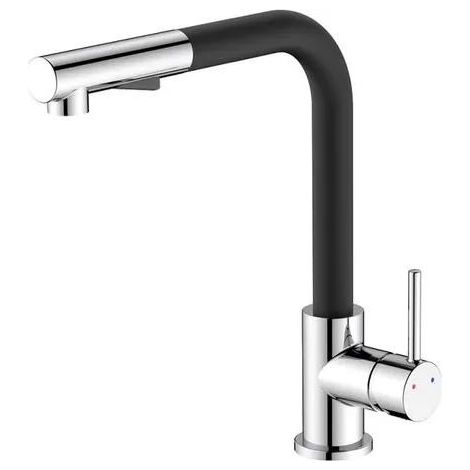 Robinet cuisine idro bric Phoenix noir chrome 150 cm