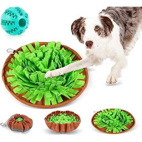 Tapis de Fouille Chien, Pliable Jouet Tapis Snuffle Chien, Snuffle Mat Chien, Tapis d\'entraînement Interactif pour Chien, Jouets Ed (1/4)