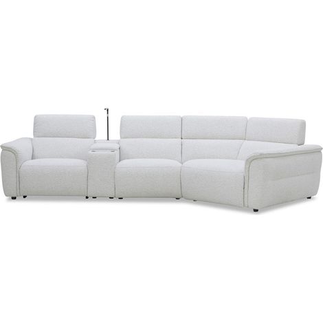 Canape dangle relax en tissu bouclette doux beige marina - angle 200786856 (1/5)