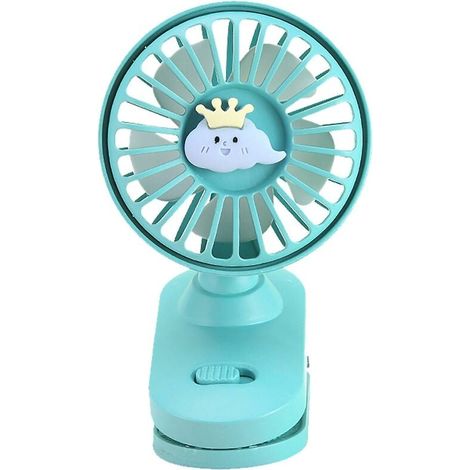 Ventilateur Clip - 3,74 x 2,95 x 2,56 Pouces - Moteur Brushless Silencieux - Rotation Horizontale 60° et Inclinaison Verticale - Pince Réglable Jusqu’à 4 cm - USB Rechargeable - 1 Pièce (1/4)