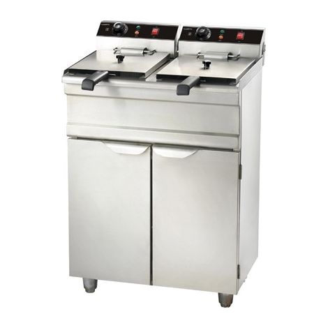 Friteuse professionnelle électrique - 2 x 9 litres - 2x 3,3 kW - Combisteel