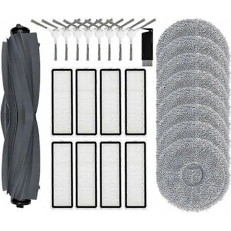 Pièces de rechange pour aspirateur Bot L10 Prime / L10S Pro : brosse latérale, filtre HEPA, lingettes de nettoyage et accessoires. (1/5)