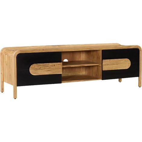 Meuble TV en bois d'acacia César (1/5)