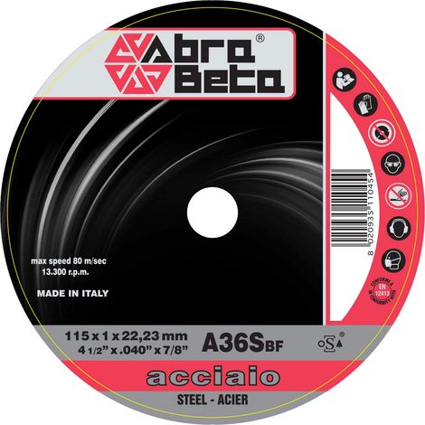 Abrabeta Disco Per Ferro D 115X1,0 Mm - 50 Pz