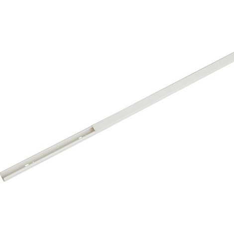 Goulotte électrique 18 x 17,5 x 2000 mm avec perforation du fond et couvercle