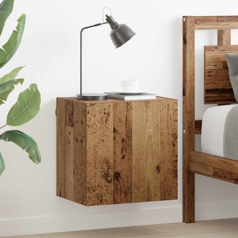 vidaXL  TV Wall Cabinet  Old Wood 40.5 x 30 x 40 cm Engineered Wood (1/5)